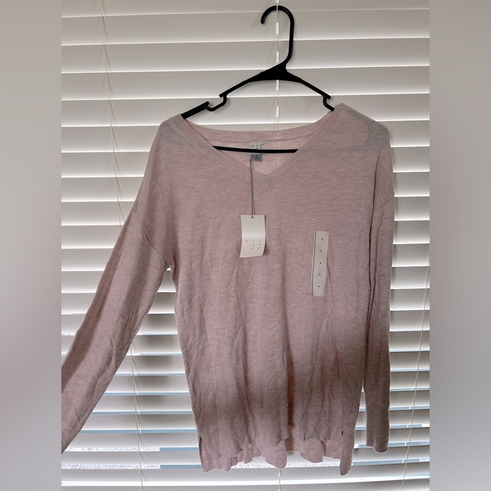Light Pink Long sleeve Top. NWT.